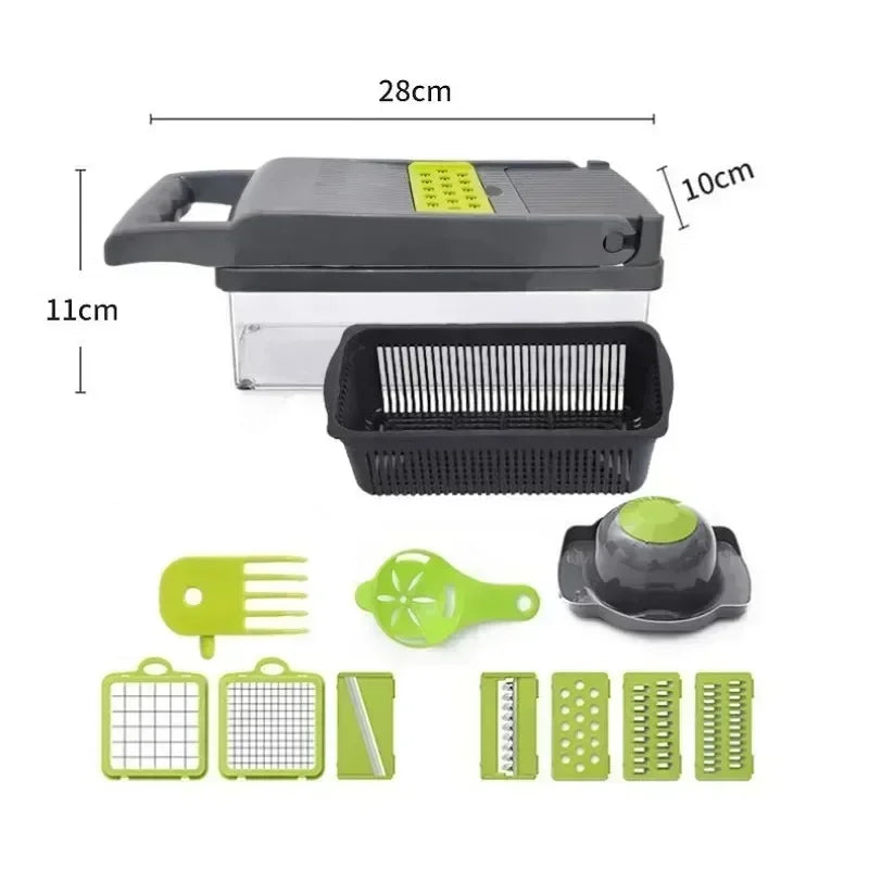  Multifunctional Vegetable Chopper Handle Food Grate Food Chopper Vegetable Slicer Dicer Cut Kitchen Items Cocina